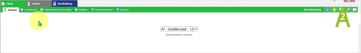 Sozialkonzept auswählen